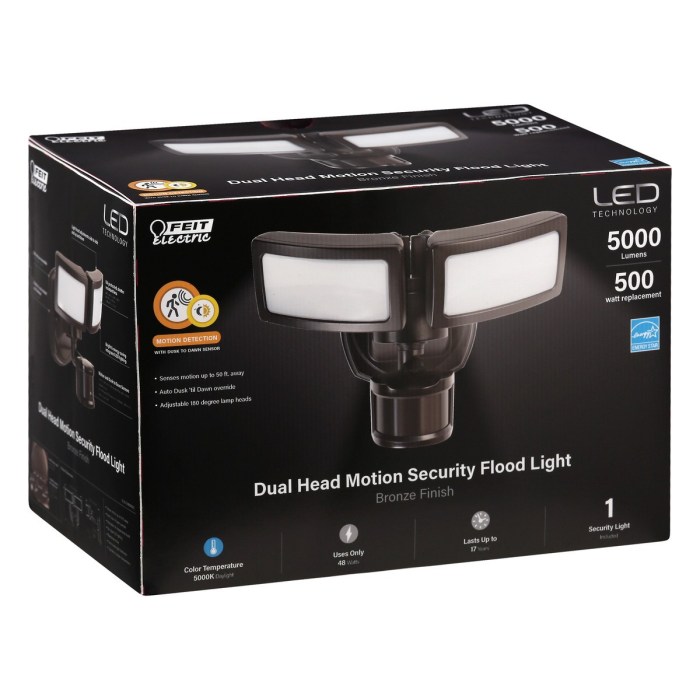 Feit electric led 1080p hd smart flood security light