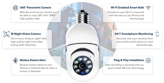 Maximus security light with camera